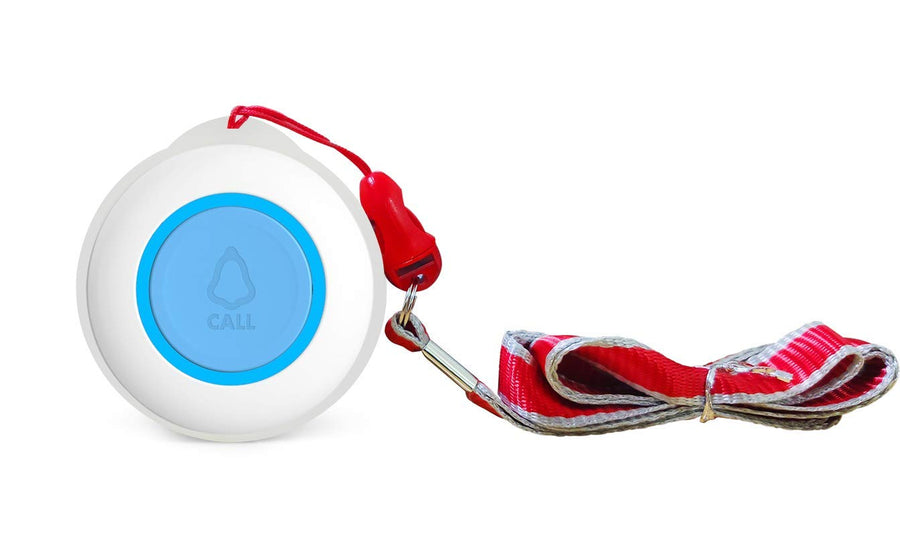 CruxCare Notruf Knopf fuer das CruxCare C1- und C2 Pflegeruf Set Blau