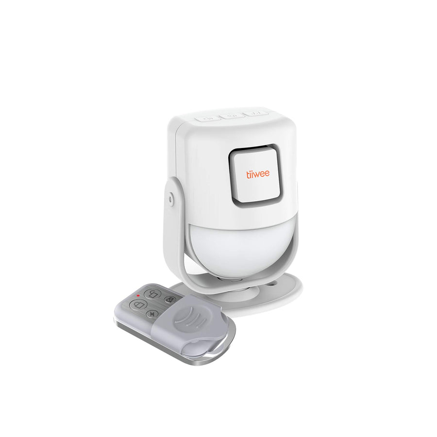 tiiwee X4 PIR Bewegungsmelder Alarm mit Fernbedienung - 120 dB - Erweiterbar - Alarmanlage Innen Sicherheitstechnik Einbruchschutz - 2 Jahre Garantie