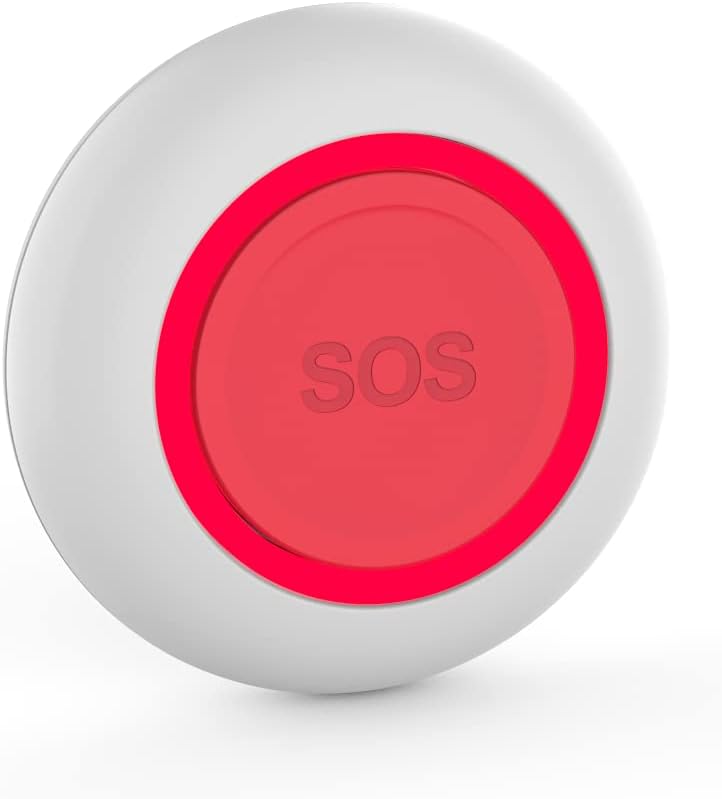 CruxCare Notruf Knopf fuer das CruxCare C1- und C2 Pflegeruf Set Rot