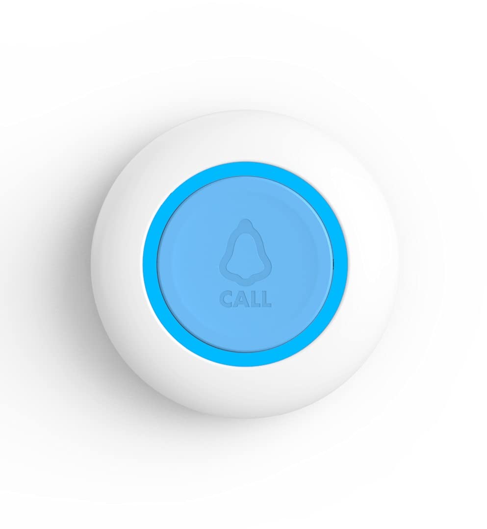 CruxCare Notruf Knopf fuer das CruxCare C1- und C2 Pflegeruf Set Blau