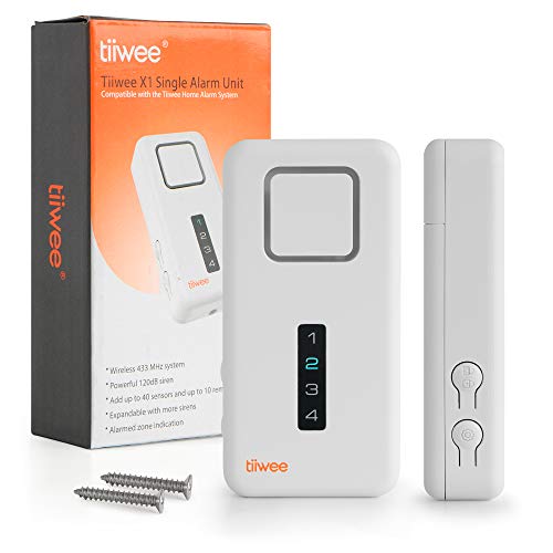 tiiwee X1 Alarmsirene für das tiiwee Home Alarm System - Zur Erweiterung von Tiiwee X1 Sirenen-basierten Systemen - Für den Innenbereich - Alarmanlagen - Sicherheitstechnik Einbruchschutz