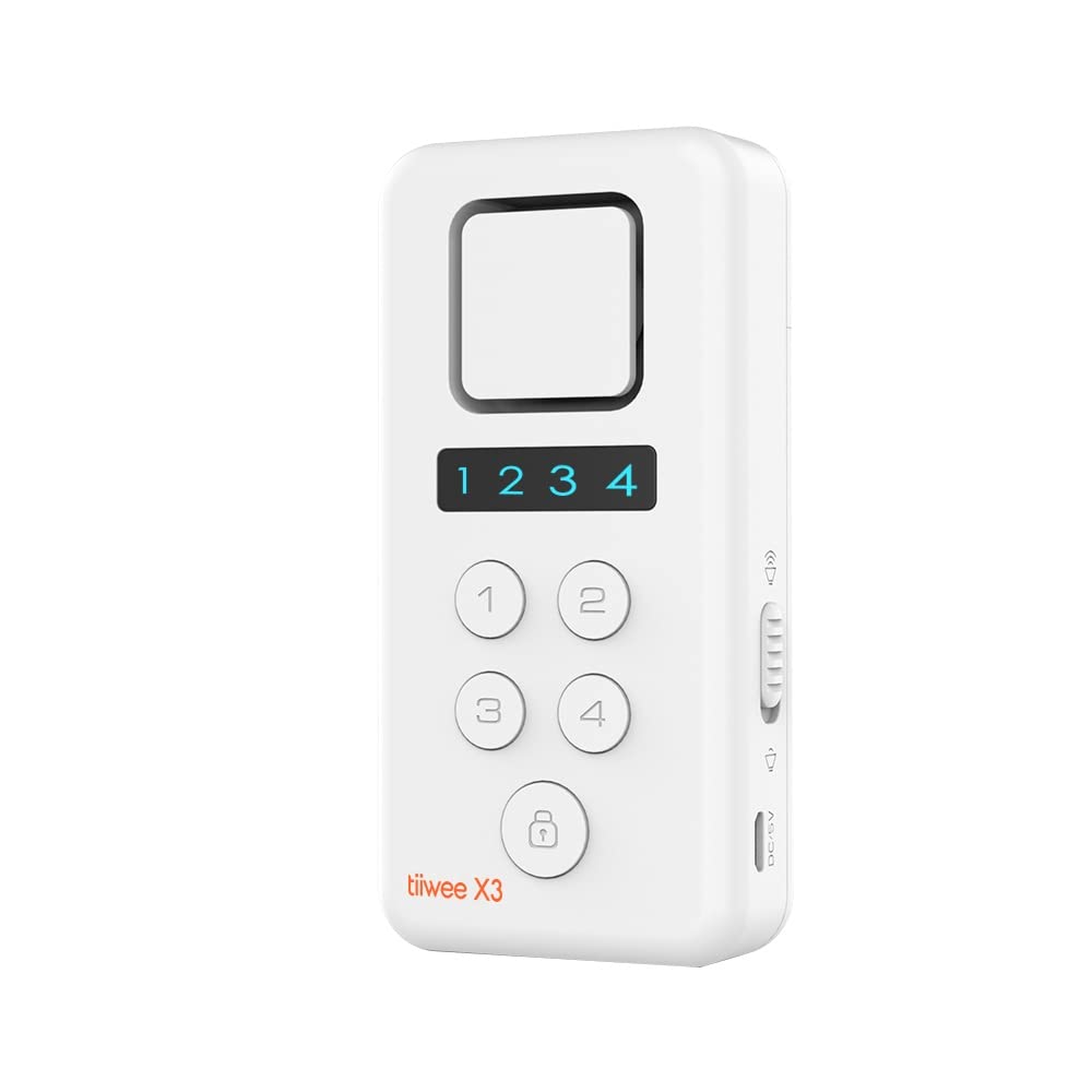 tiiwee X3 Alarmanlage für das Haus - Komplette Alarmanlage mit X3-Sirene, 4 Fenster- & Tür Sensoren - Fensteralarm Türalarm - Pincode Gesichert