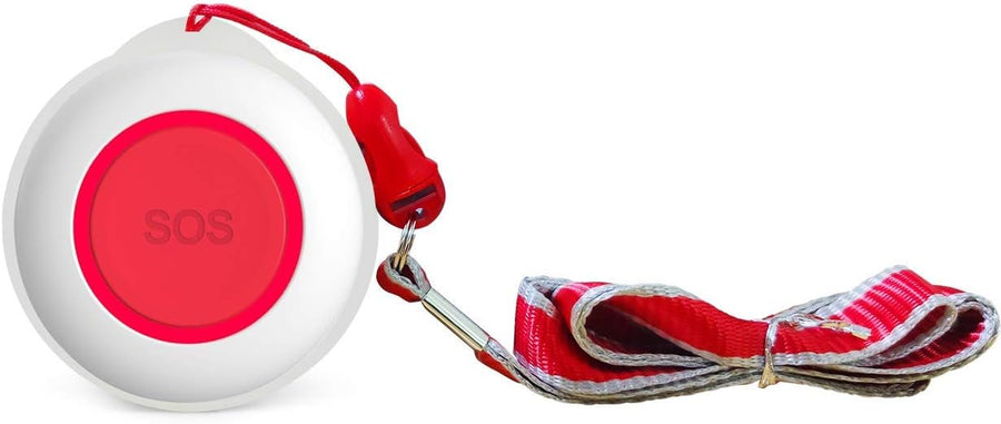 CruxCare Notruf Knopf fuer das CruxCare C1- und C2 Pflegeruf Set Rot