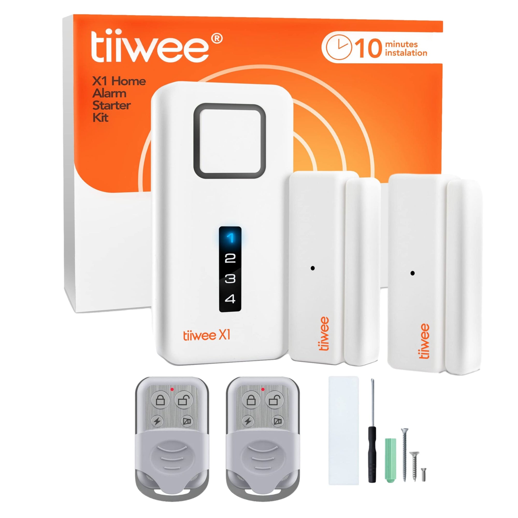 tiiwee Home Alarm System Wireless Kit X1 - Komplette Alarmanlage mit X 
