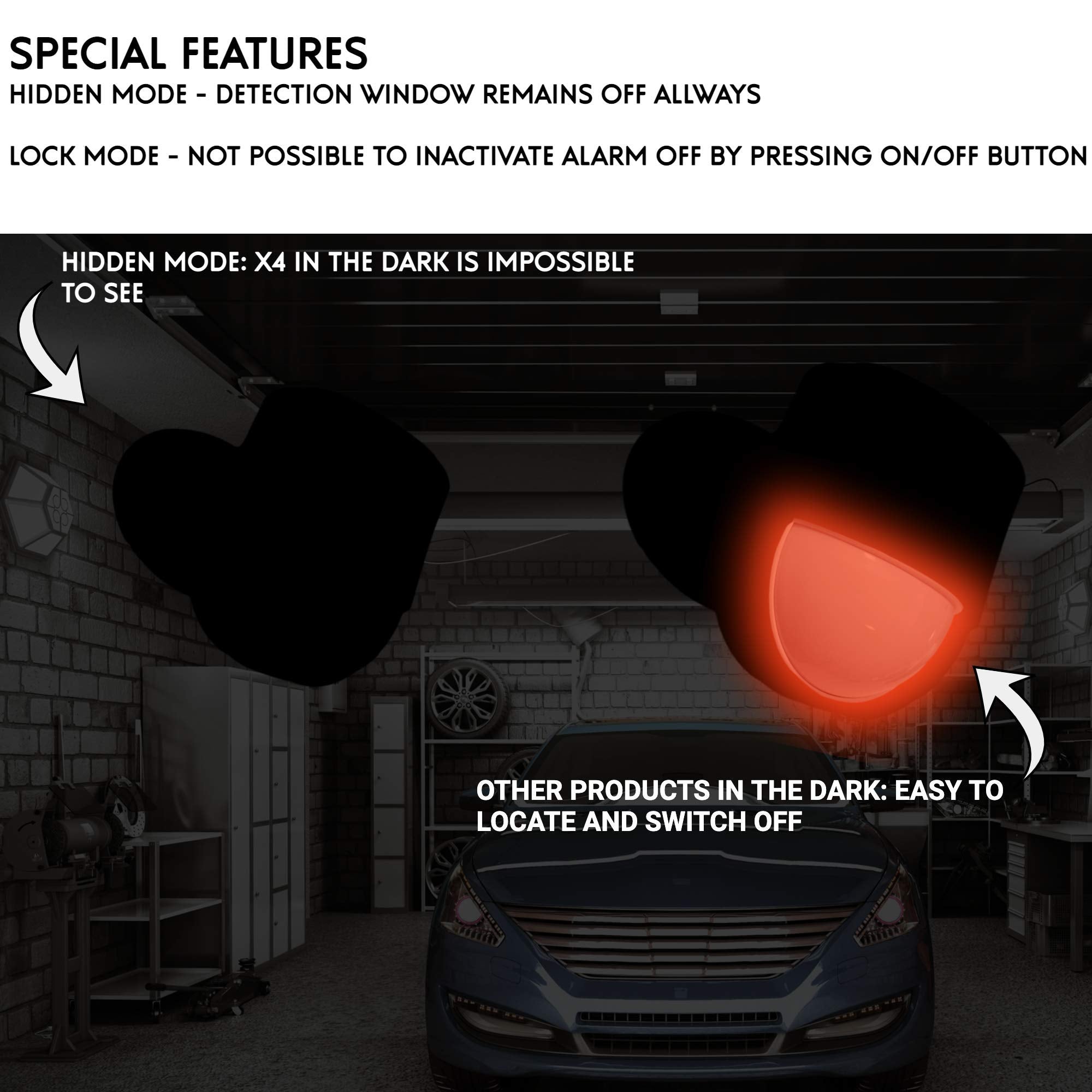 tiiwee X4 PIR Bewegungsmelder Alarm System mit 2 Fernbedienungen und 2 Tür Fenstersensoren - Drahtlos - 120 dB Sirene - Erweiterbar - Türklingel und Lauter Sirenen-Sound - 2 Jahre Garantie