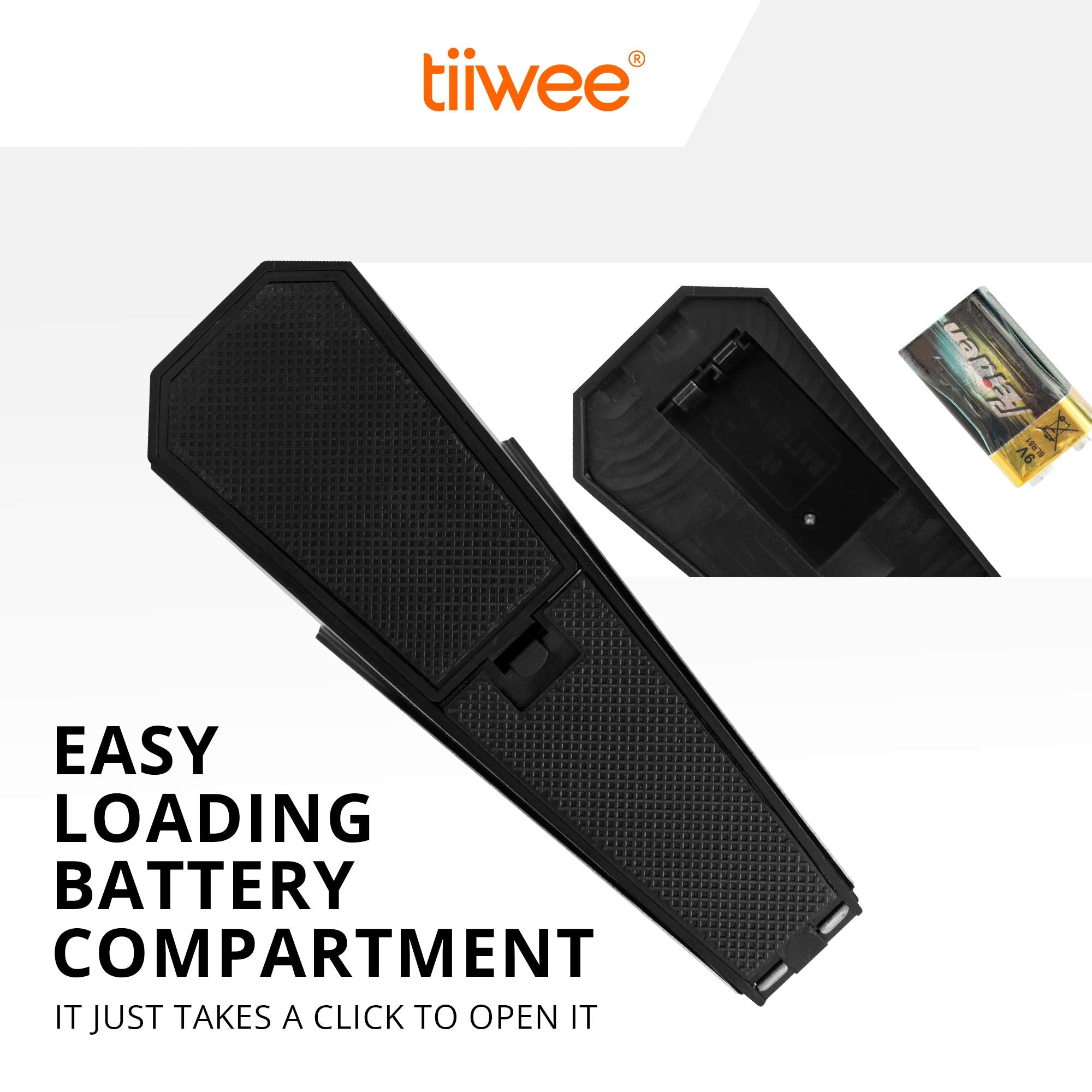 tiiwee Alarm Türstopper Türalarm Einbruchschutz 110dB - 2er Set mit Batterien