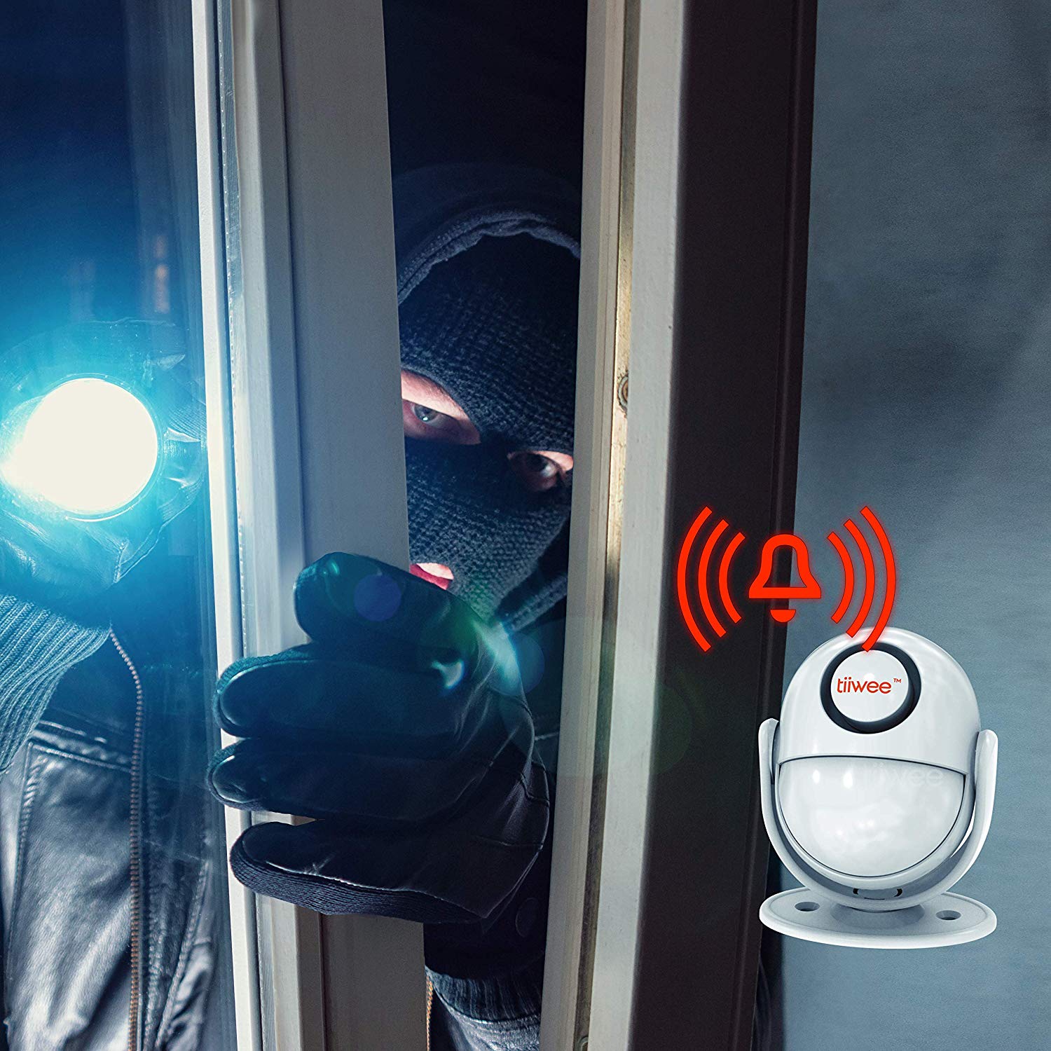 tiiwee A2 PIR Bewegungsmelder Alarm mit Fernbedienung - 125 dB